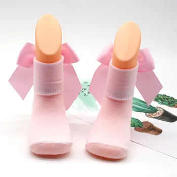 

Baby Infant Socks Toddler Girls Bow Anti-slip Socks Stockings Warm Winter Terry Baby Socks Cute Cartoon Newborn Toddler Socks