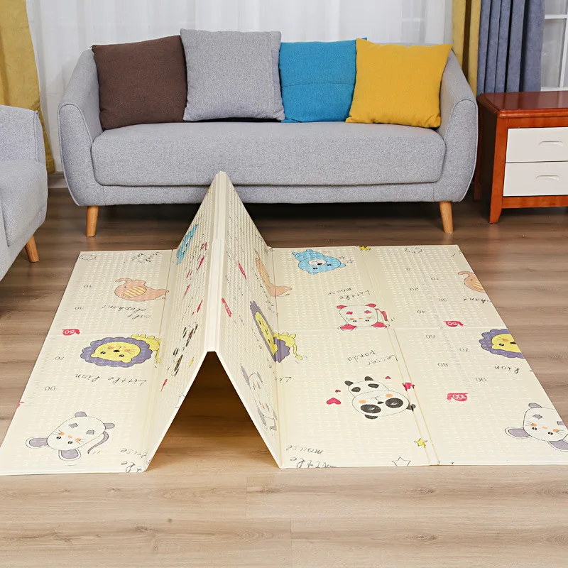 

Living Room Carpet Foldable Baby Play Mat Waterproof Soft Floor Playmat Infant Thick Crawling Pad Folding Blanket Developing Mat