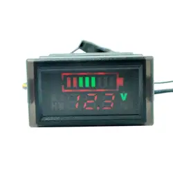 Водонепроницаемый вольтметр Индикатор емкости батареи для электрического скутера велосипеда 6-120 в 95AA