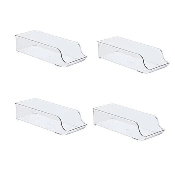 

4Pcs Can Drink Holder Storage & Dispenser Bin for Refrigerator, Freezer, Countertop, Cabinets & Pantry Beverage