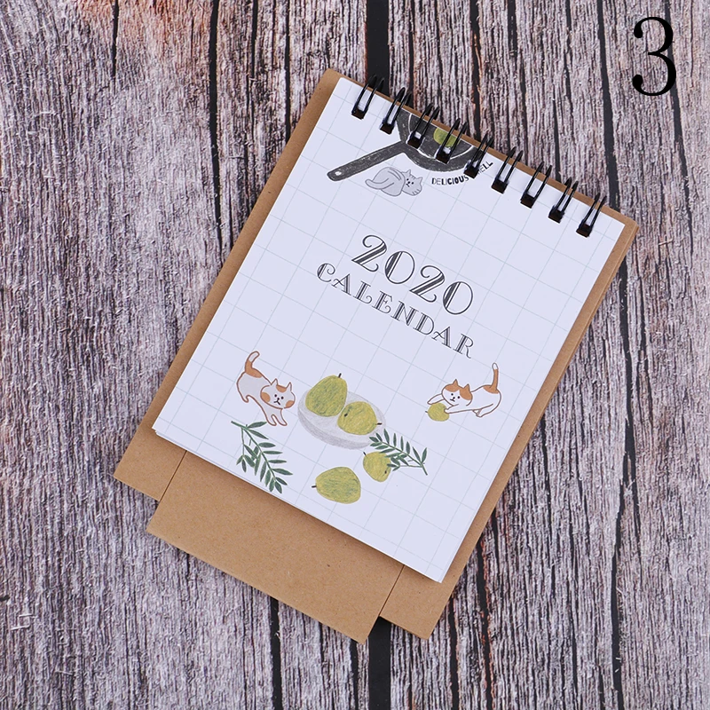 N3 Ручной рисунок свежий мультфильм Мини Фламинго настольная бумага календарь двойной ежедневный планировщик стол планировщик годовой Органайзер дня - Color: N3