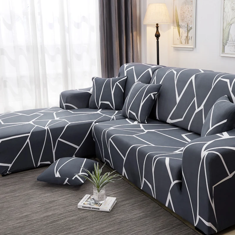 Новый L форма d стрейч диван Чехлы для мебели протектор полиэстер Loveseat диване