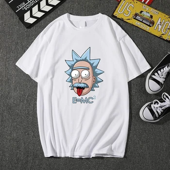 

Summer New Anime Cool Rick Morty Print Men T Shirt Peace Among Worlds Folk T-Shirt 100% Cotton Casual Funny Short Tops Tees