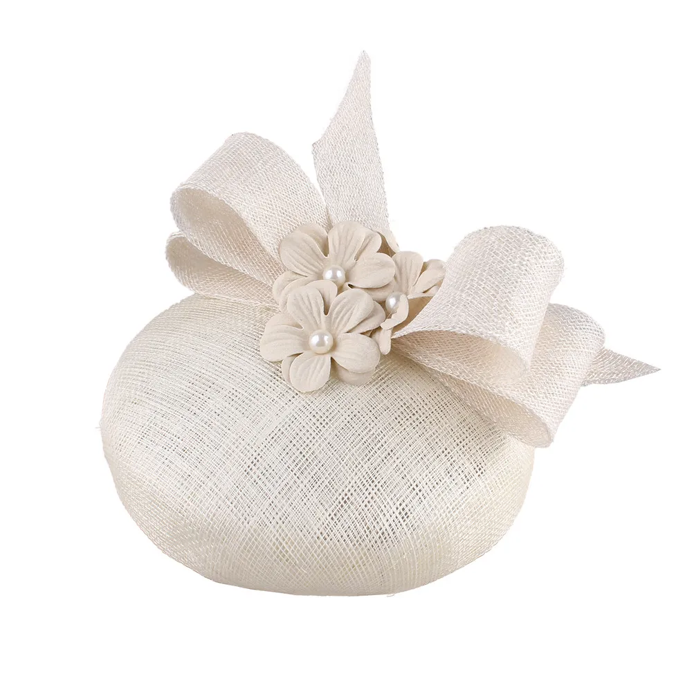 4 слоя sinamay модные вуалетки millinery Цветочные головные уборы заколки для волос очаровательный стиль лук аксессуары для головы(заколки) высокого качества