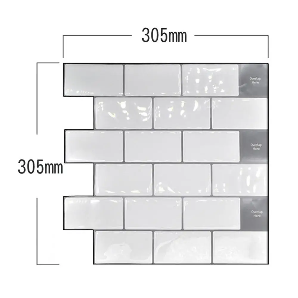 3D Brick Wall Stickers Living Waterproof RoomDIY Decor  Self-Adhesive Wallpaper Art For Kids Bedroom home Wall Decals