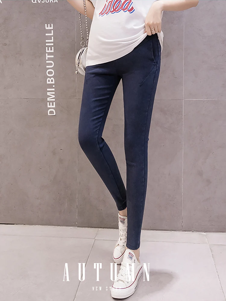 Autumn Stretch Denim Maternity Skinny Jeans Adjustable Belly Pants for Pregnant Women Spring Pregnancy Trousers Premama maternity jeans