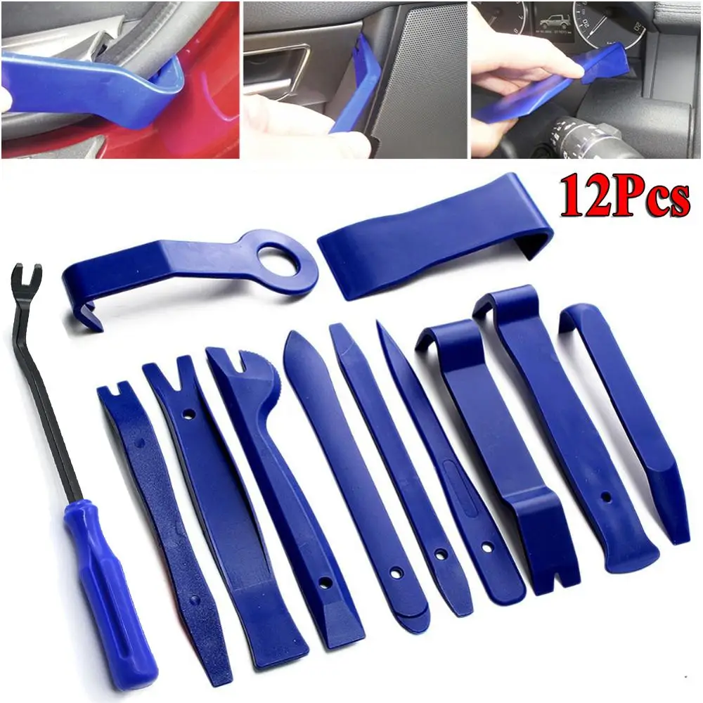 

12*Car Panel Removal Tools Portable Vehicle Car Panel Audio Trim Dash Removal Installer Pry Kit Auto Dashboard Plastic Interior