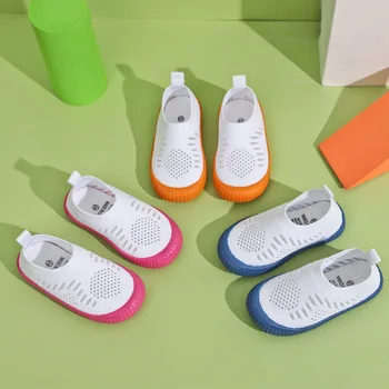 

2020 New Spring Baby Girl Boys Shoes Kids Breathable Mesh Clothes Shoes Children's Casual Sneakers Candy Color Size 21-30