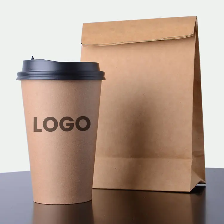 Kraft karton koffiebeker 8oz | Kraft koffiebekers | Eco Disposable