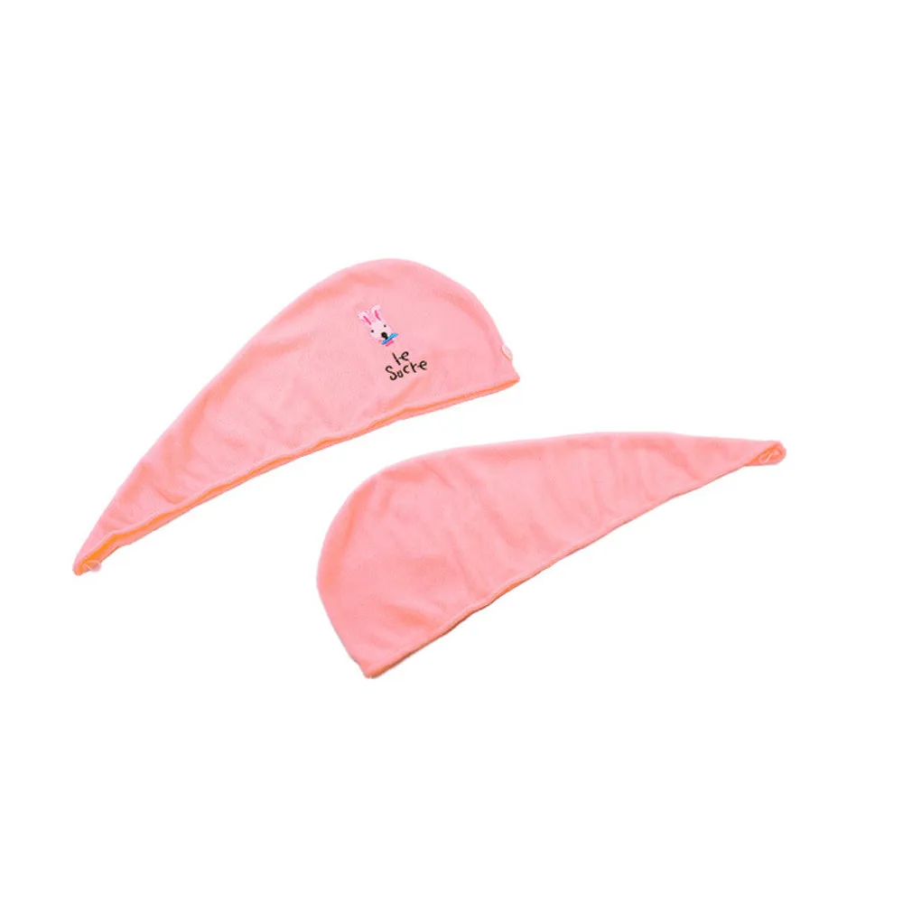 Ouneed шляпа из микрофибры для волос тюрбан шапка для быстрой сушки волос обернутый милый супер абсорбирующий розовый полотенце шапочка для купания для дома путешествия#45