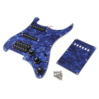 

Yibuy Blue Plastic Copper Electric Guitar Protective Pickguard SSH Loading Guard