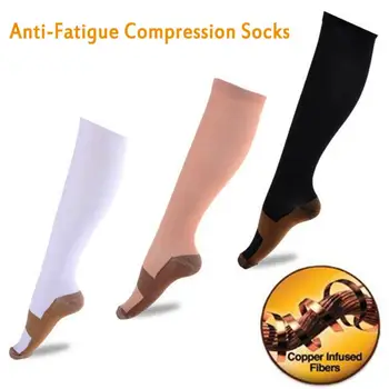 

Anti-Fatigue Compression Socks Great For Travel Varicose Veins Women And Men's Miracle Copper Socks Leg Massager Foot Care