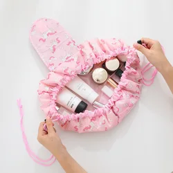 Drawstring Makeup Storage Bag Cosmetic Bag Women Lipstick Eye Shadow Brush Pouch Toiletry Beauty Case Travel Make Up Organizer