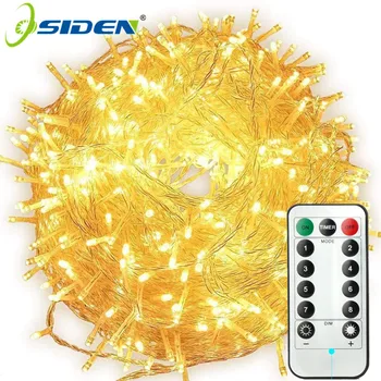 

Fairy Garland LED String Lights Waterproof for Christmas Tree Wedding Home Indoor Decoration remote control Battery Powered 3m