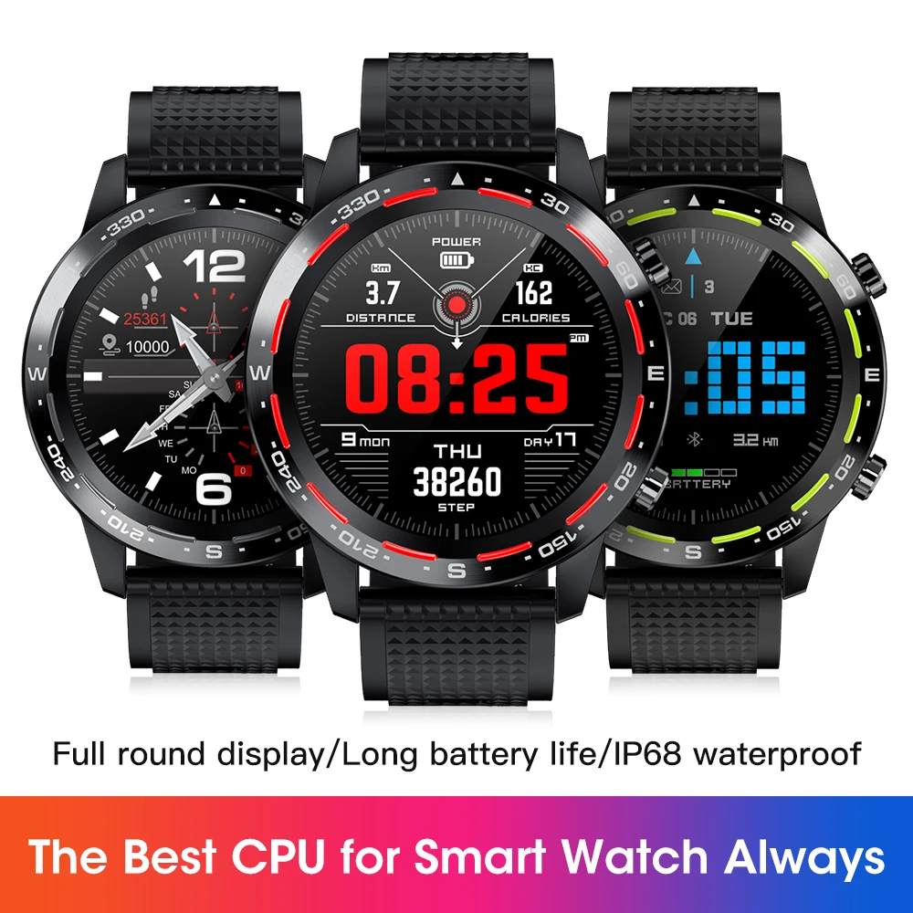 L12 Smart Watch ECG+PPG IP68 Waterproof Bluetooth Call Blood Pressure
Heart Rate Sports Smartwatch For IOS Phone PK L7 M5