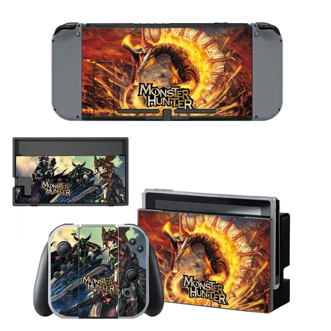 Наклейки для nintendo switch с кожицей Monster Hunter kingd Switch для консоли nintendo Switch Joy-con, наклейки для док-станции