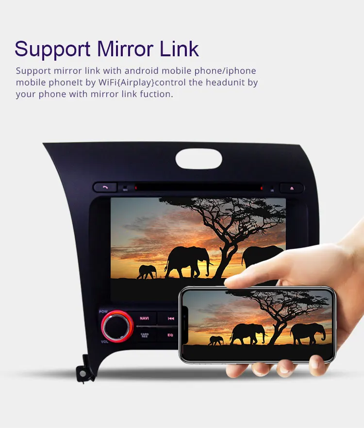 Flash Deal TOPBSNA Android 9.0 Car DVD Multimedia Player for Kia CERATO K3 FORTE 2013 2014 2015 2016 WIFI Car Radio Player GPS Navi auto FM 6