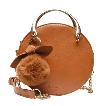 

Solid Simplicity Fresh Female Circular Bags Crossbody Versatile Fashion Chain Handbag Shoulder Bags for Women 2020