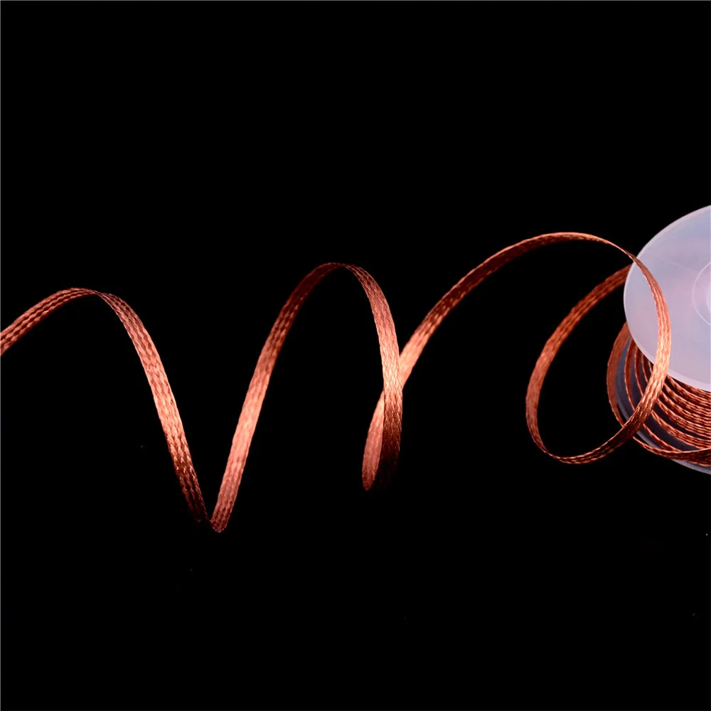 Desoldering Braids Wick Wire Lead 1.5m Welding Solder Remover Cord Flux 2mm/ 2.5mm/ 3mm/ 3.5mm Width 1.5M new