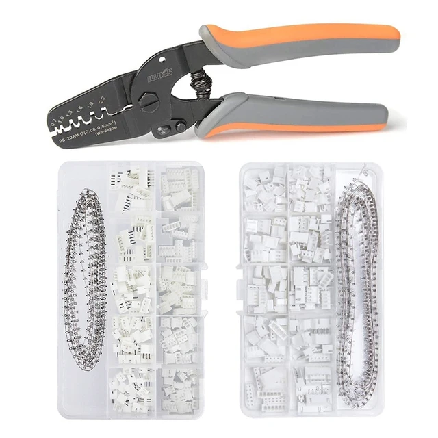 IWS-2820 PH2.0/XH2.54 460pcs Connectors set Mini Micro Open Barrel Crimping pliers  hand Tool for JAM, Molex, Tyco, JST Terminal IWS-2820PH2.0XH2.54