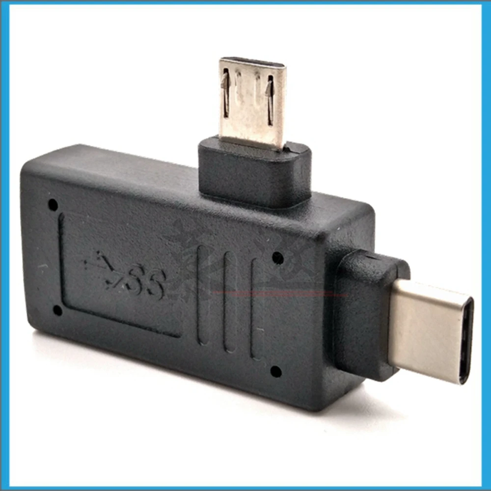 Адаптер 2 в 1 для телефона OTG переходник Micro USB и Type C к 3 0 кабель зарядки