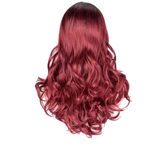 AOOSOOLong парики термостойкие синтетические волнистые парики для женщин афро-американский черный омбер красный блондин парик