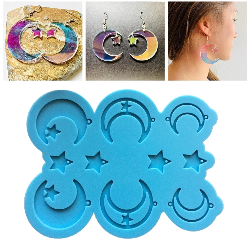 Moon Star Silicone Mold Resin Silicone Mould Jewelry Making Epoxy