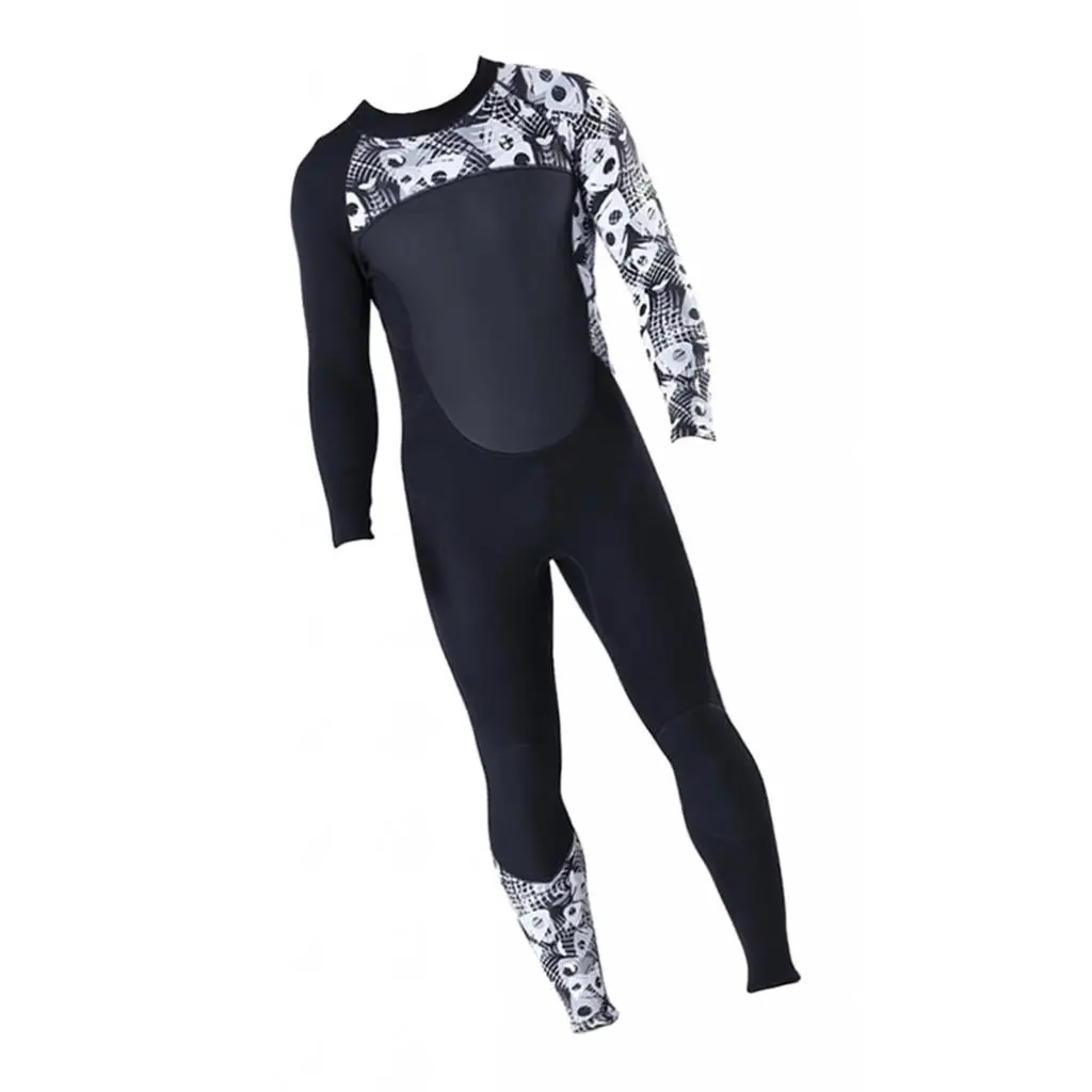 Full Body Swimsuit Diving Suit Wetsuit Long Sleeve Keep Warm Back Zip for Scuba Snorkeling Water Sports Multiple Sizes