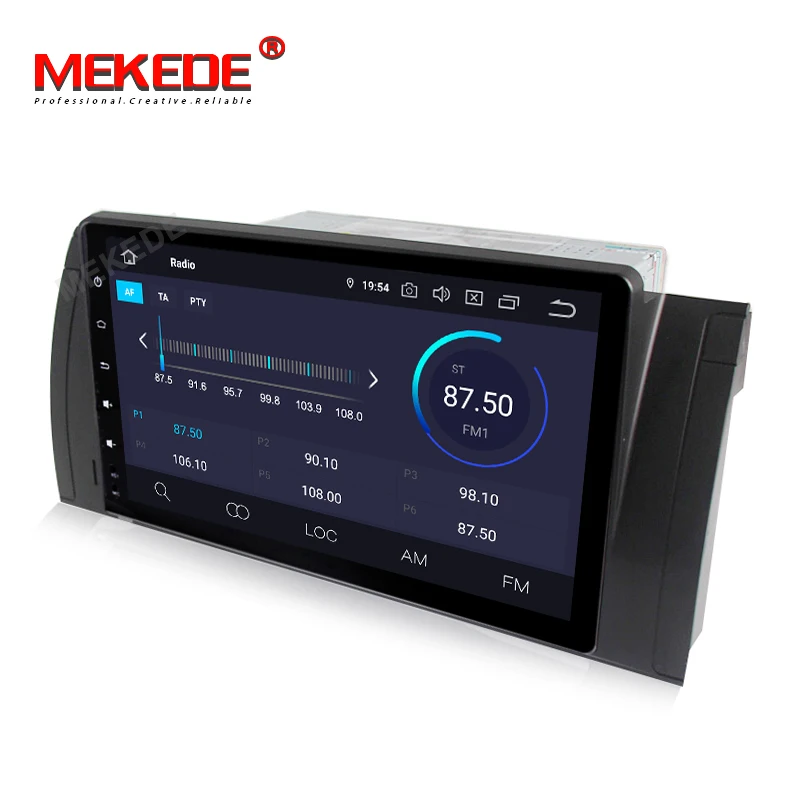 Cheap MEKEDE 4+64g 9" Android 9.0 HD 1024*600 Screen 1 DIN Car DVD GPS Radio Stereo For BMW/E53 E39 X5 wifi GPS USB AUDIO 5