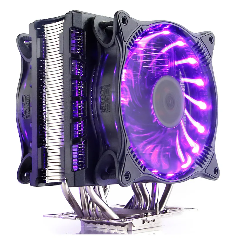

Overclocking Three East China Sea Hegemony CPU Radiator 12CMRGB4 Needle Fan Multi-Platform Support Ultra-strength Heat Dissipati