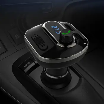 

T19 Car Bluetooth Wireless Radio Transmitter Adapter with USB Port Charger Music Player FM Transmitter Support Handsfree Car Kit