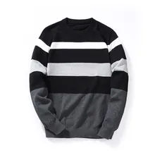 Zogaa хлопковый свитер для мужчин, пуловер с длинными рукавами, мужские свитера с v-образным вырезом, топы свободного кроя, однотонная трикотажная одежда в стиле пэчворк