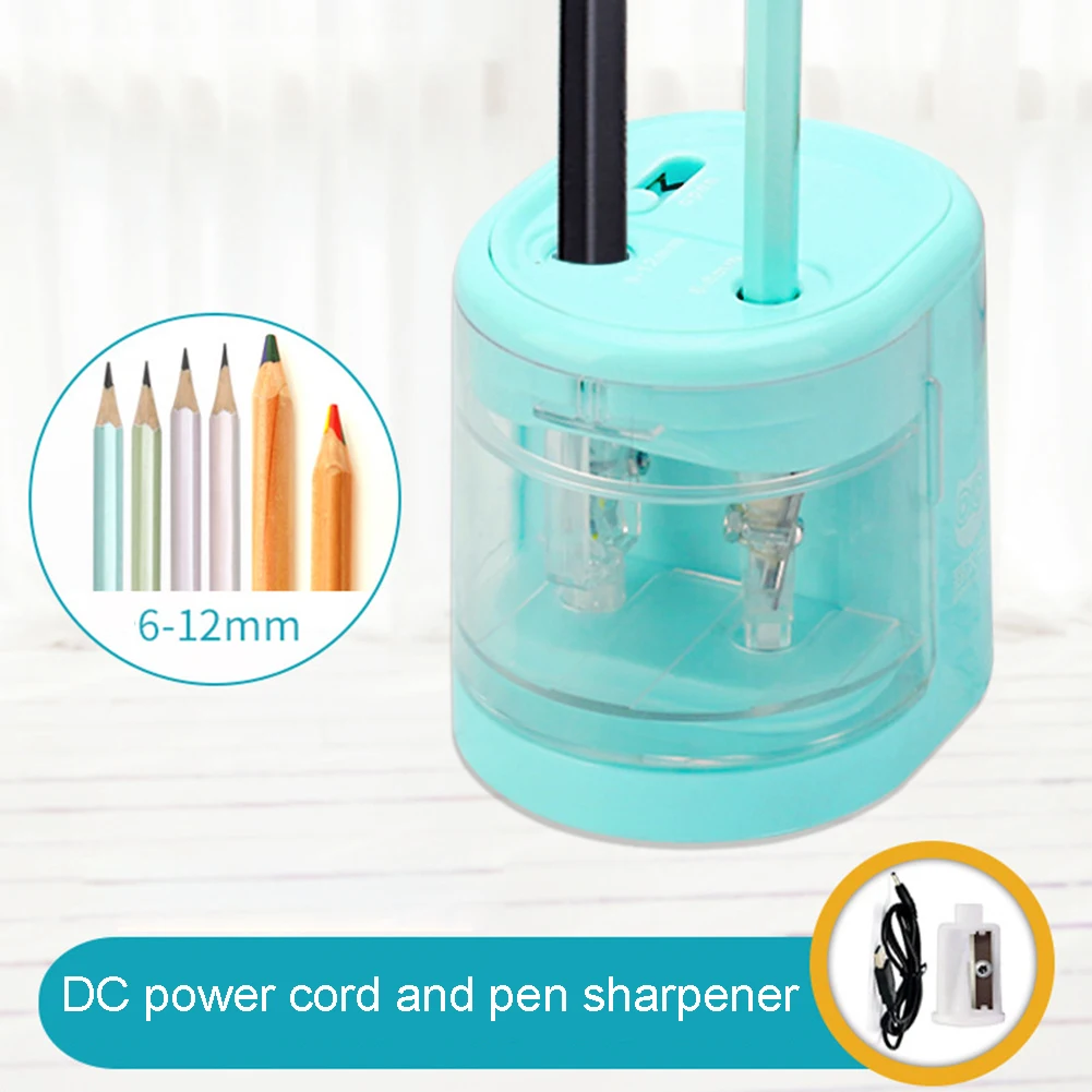 

New Electric Auto Pencil Sharpener School Sharpener Stationery for Pencils and Colored Pencils Battery/USB Charge Powered