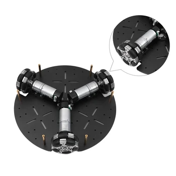 

58mm Omni Wheel Chassis Smart Car 3WD Metal Smart Robot Tank Car Chassis Kit 12V DC Motor DIY For Arduino