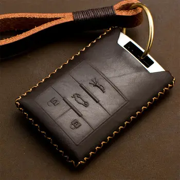 

Leather Remote Key Case Cover For CADILLAC Escalade CTS XTS DTS SLS 4/5 BUTTONS