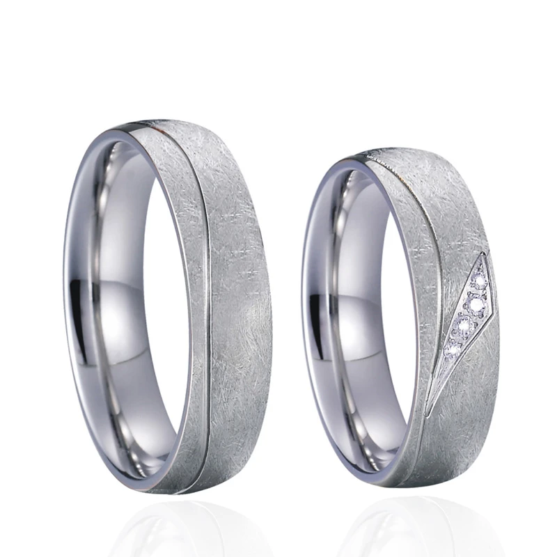 pareja de amantes alianza vintage anillos de boda para de plata 925 de acero inoxidable color joyería propuesta anillo de matrimonio| Anillos| - AliExpress