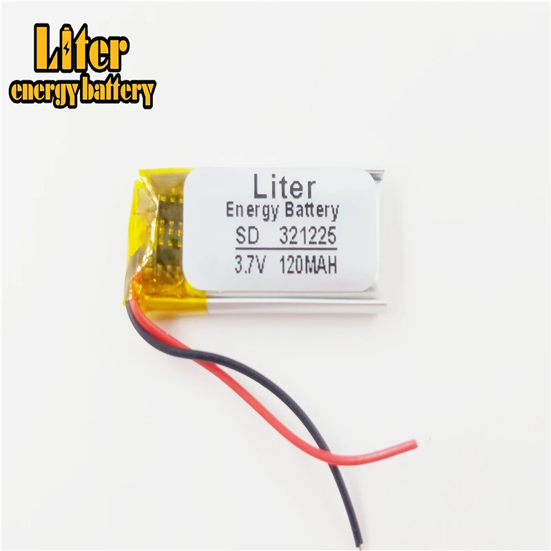 

made in china 321225 li polymer battery, 321225 3.7v 120mah polymer lithium ion battery