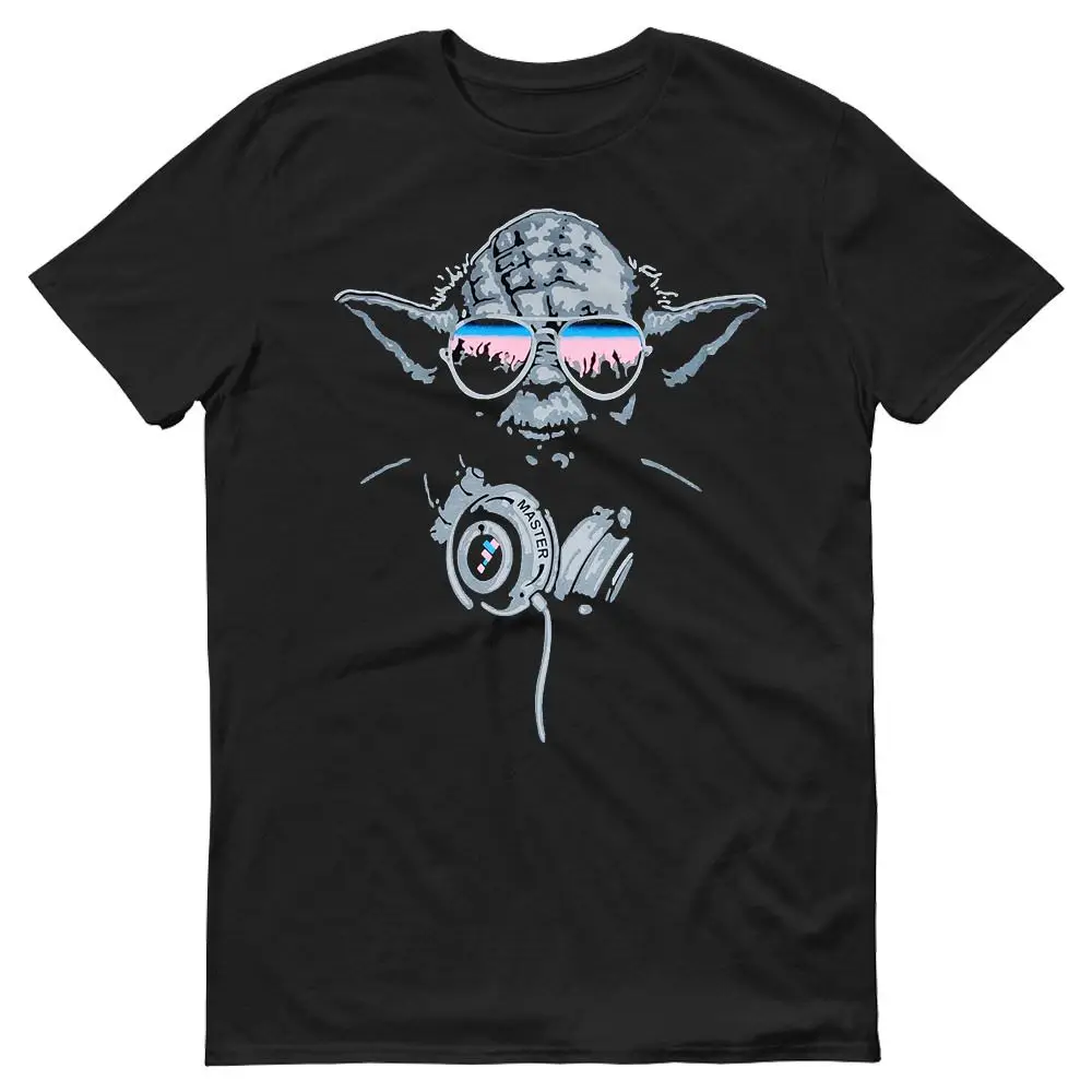 2019 летняя стильная футболка 100% хлопок DJ Yoda Star Wars популярная мужская забавная