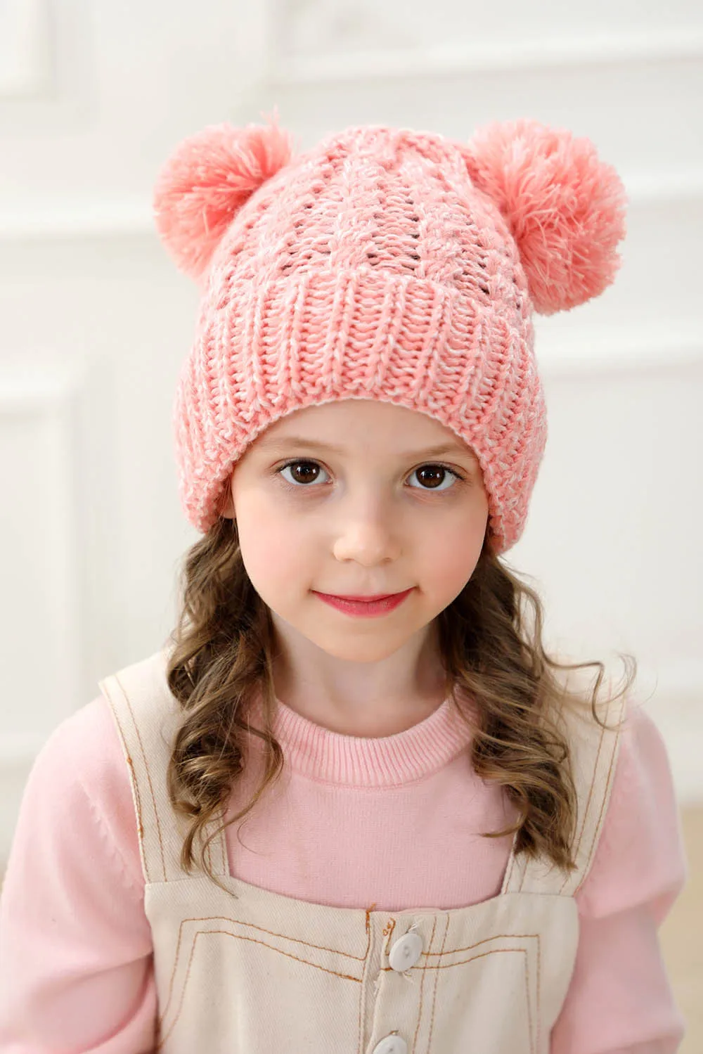 Baby Beanies Hat Pompon Winter Children Warm Hat Knitted Cute Cap Baby Girl Boy Hat Beanie Soft Toddler Hat Bonnet