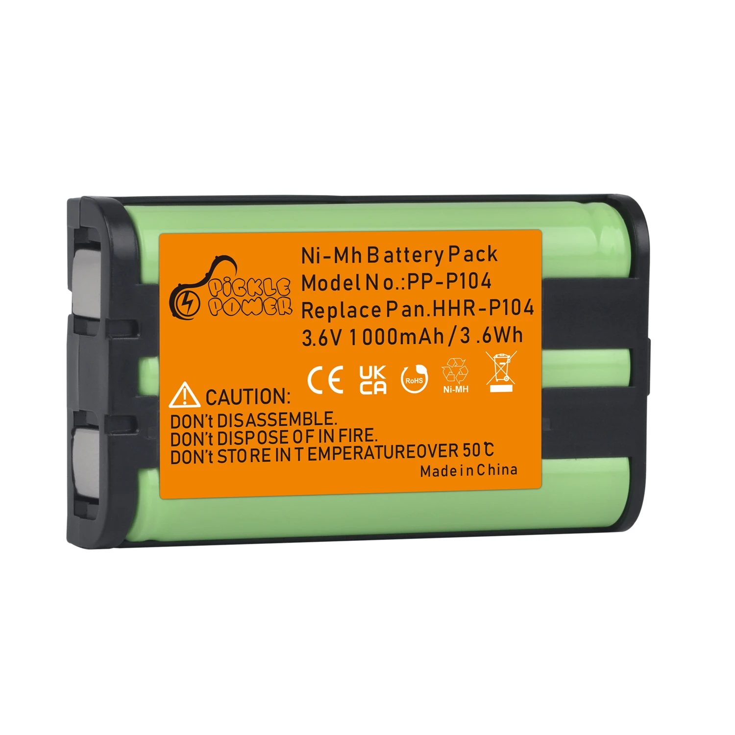 HHR P104 Cordless Phone Battery for Panasonic KX TGA520M,KX FG6550, KX
