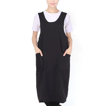 

1pc Barbers Aprons Professional Salon Hair Stylist Apron with Pockets Waterproof Hairdresser Cape (Black)