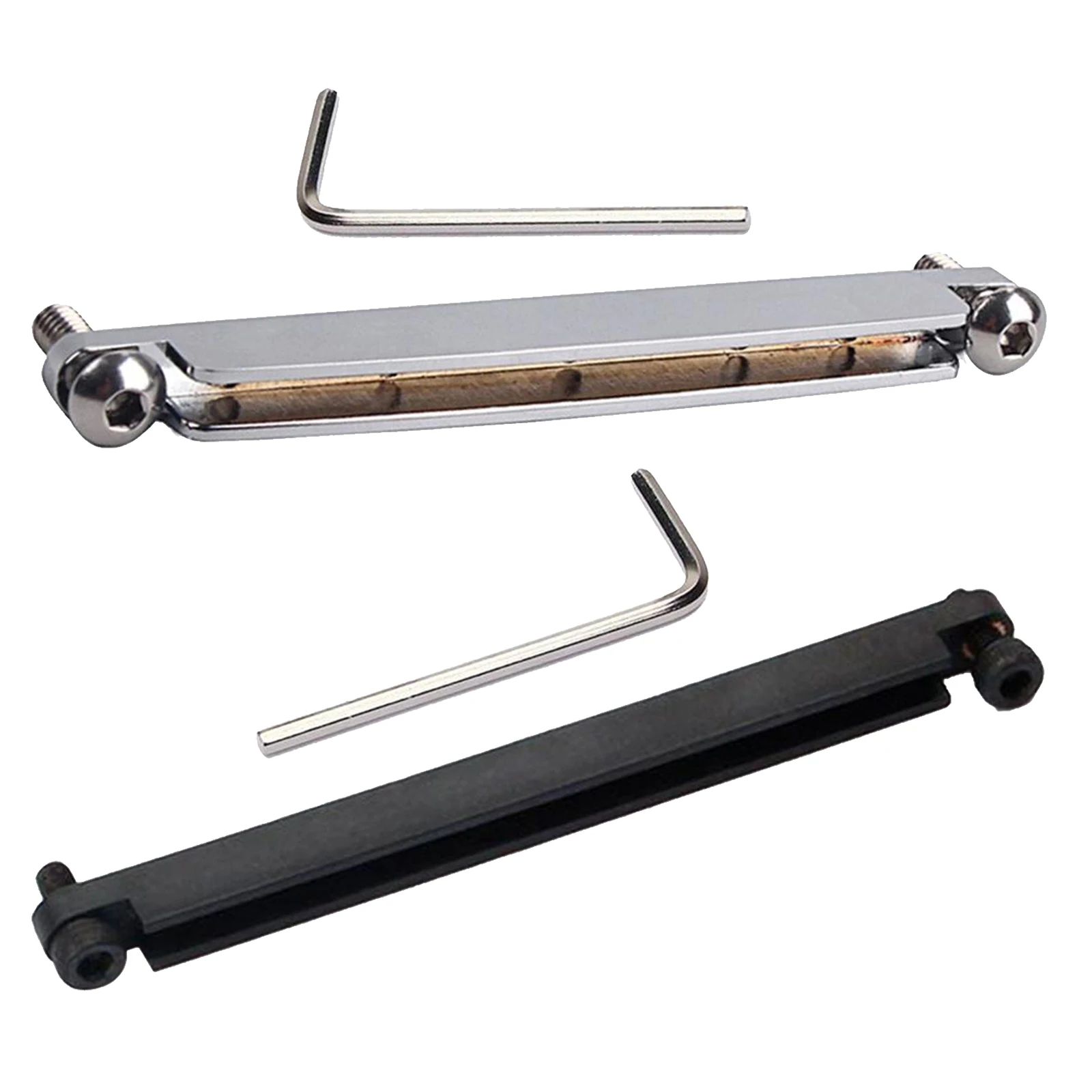 1pc Steel Acoustic Guitar Bridge Adjustable Saddle Rail Repair Replace Old Accs Acoustic Guitar Replacement