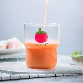 

Creative Cute Water Glasses 400ml Children's Water Cups Milk Juice Drinks Glasses Cartoon Pattern