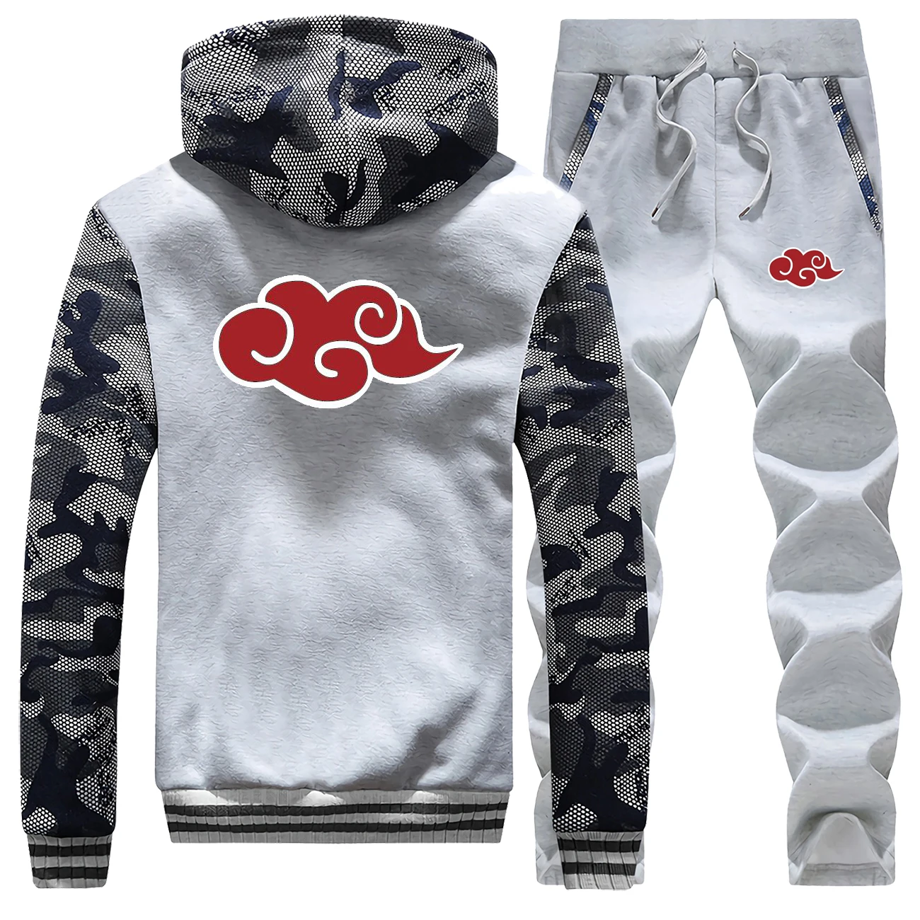 Dragon Ball Winter Hot Sale Casual Calouflzge Hoodie Cartoon Mens Jacket Thick Coat Pants 2 Piece 3