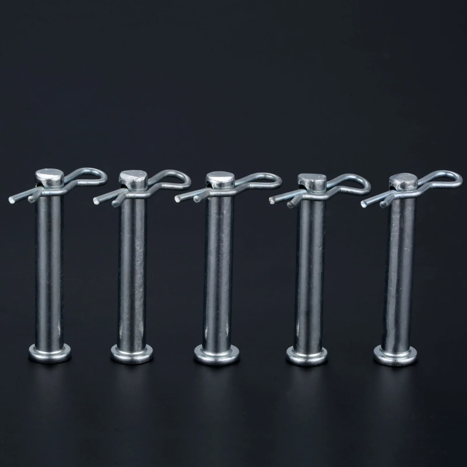 Stainless Steel Clip Hitch Pins Clevis Fasteners Dowel 5 Sets M8*50mm For Farming Machine Air Cool Diesel Engine Accessories