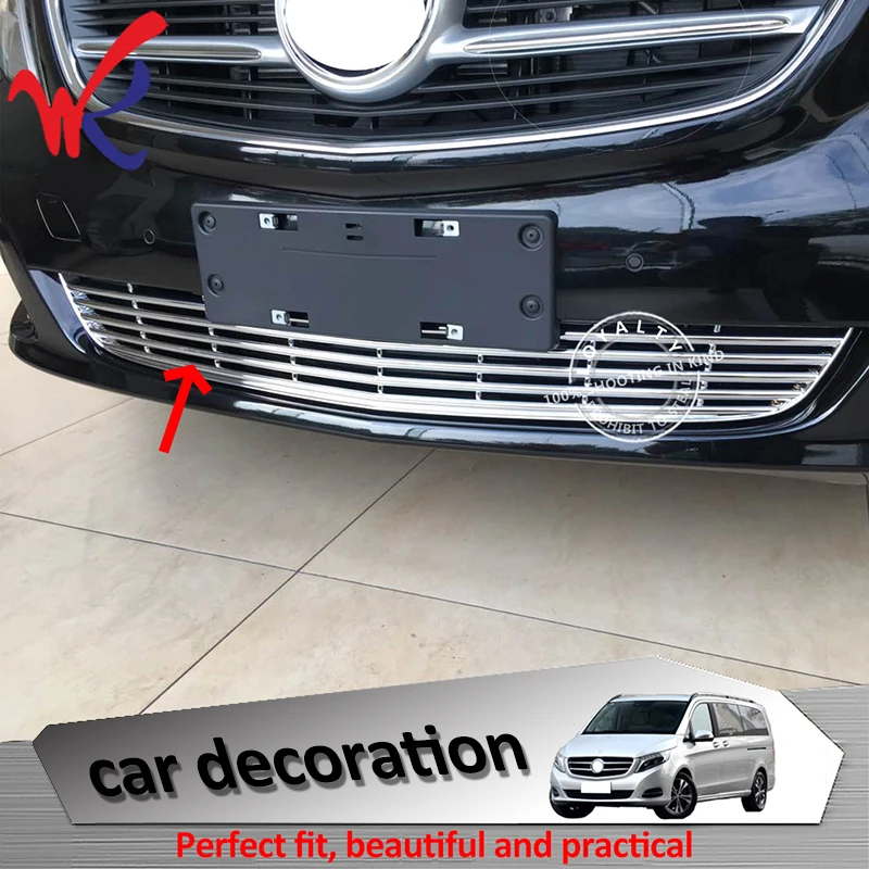 Решетка радиатора переднего нижнего бампера Mercedes Benz Viano V Class W447 2014 2015 2016|grill trim|front