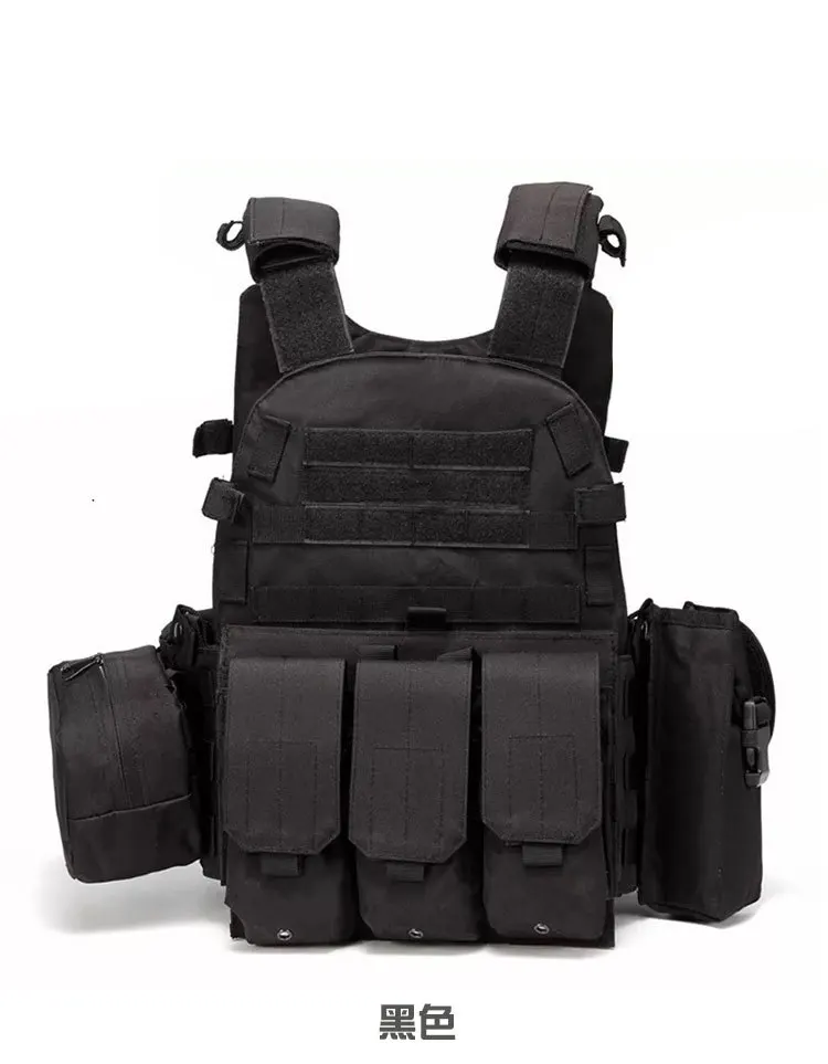 

Outdoor protection combined training vest multi-functional MOLLE extended field exploration protection suit