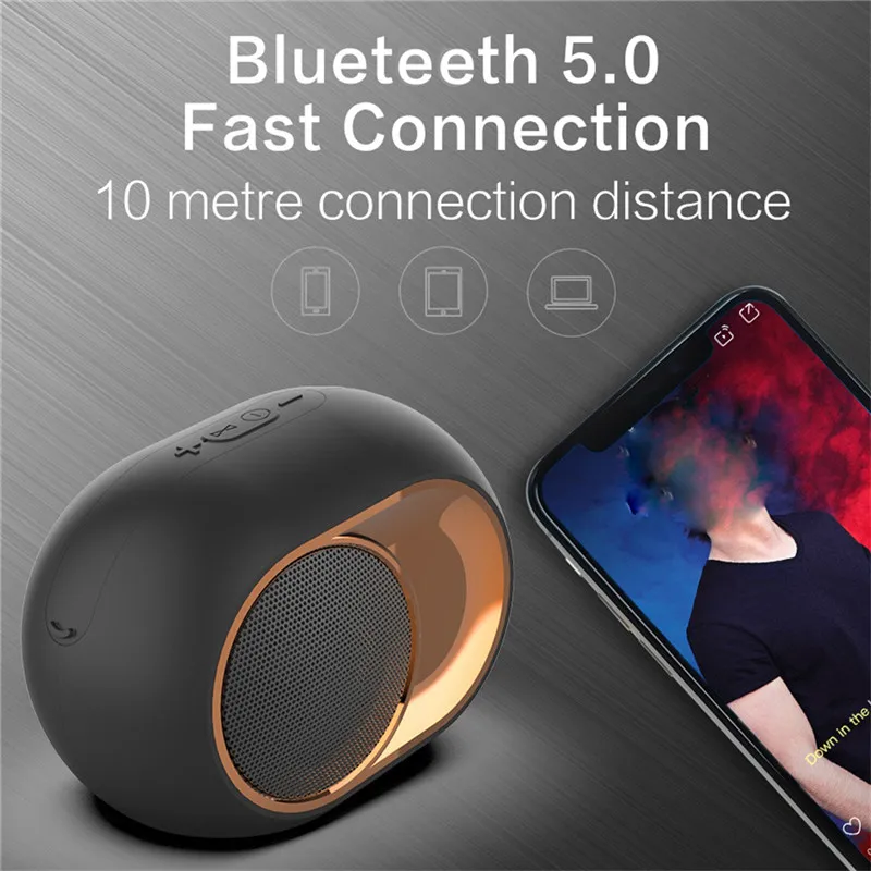 X6 HIFI Портативный беспроводной Bluetooth 5,0 динамик наружная стерео мини Колонка динамик поддержка FM TWS sd-карта звуковые колонки AUX#2