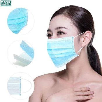 

Mouth Masks 3-layer Protective Mask 100/50 pcs Mask Mask Earloop Mask