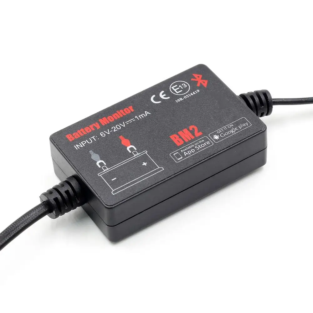 Монитор аккумулятора BM2 с приложением для телефона Bluetooth 4 0 тестер всех